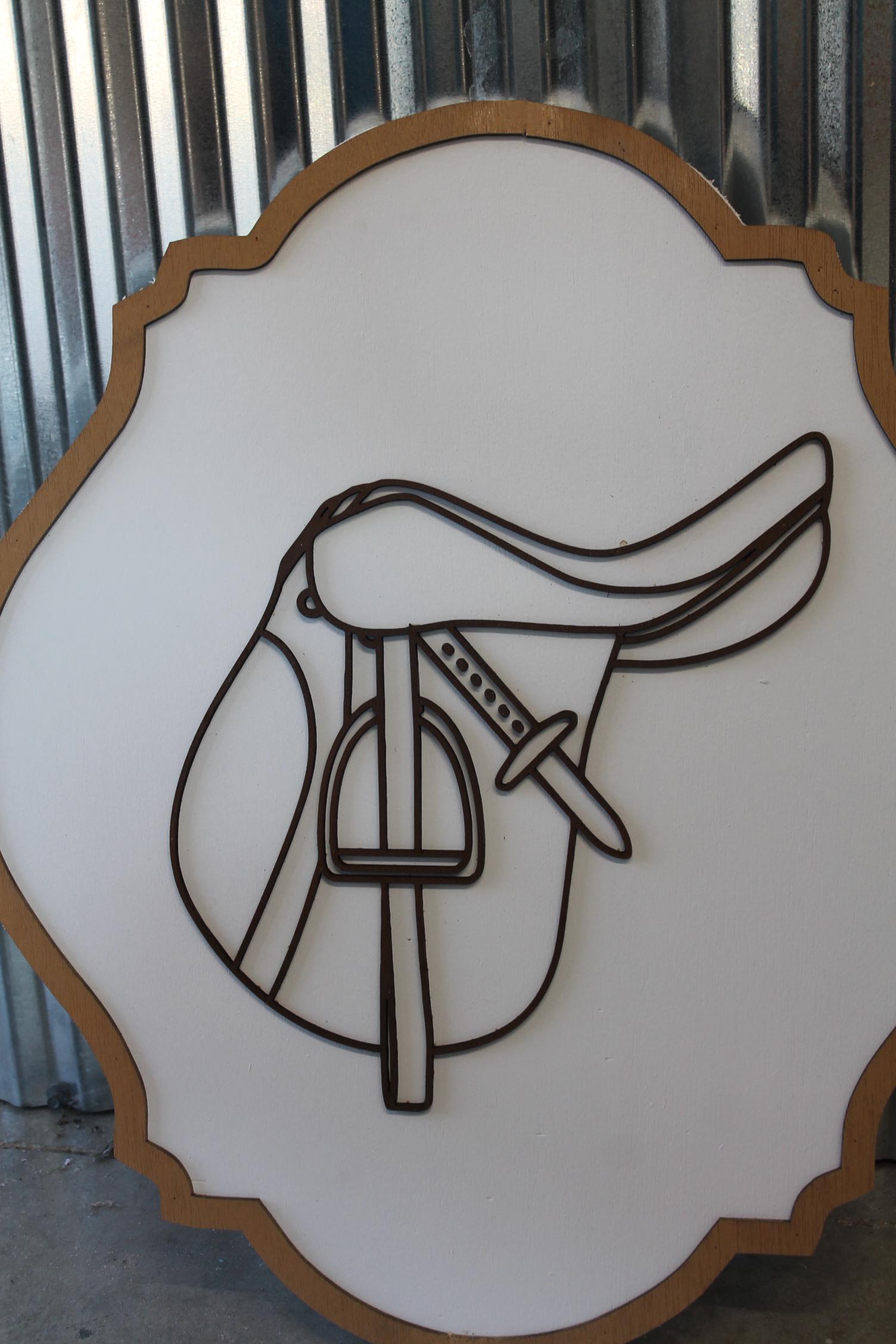 Saddle Sign Decor Horse Lover Equestrian Stable Farm Tack Room Farmhouse Handmade Pony Ranch Western Rancher Gift