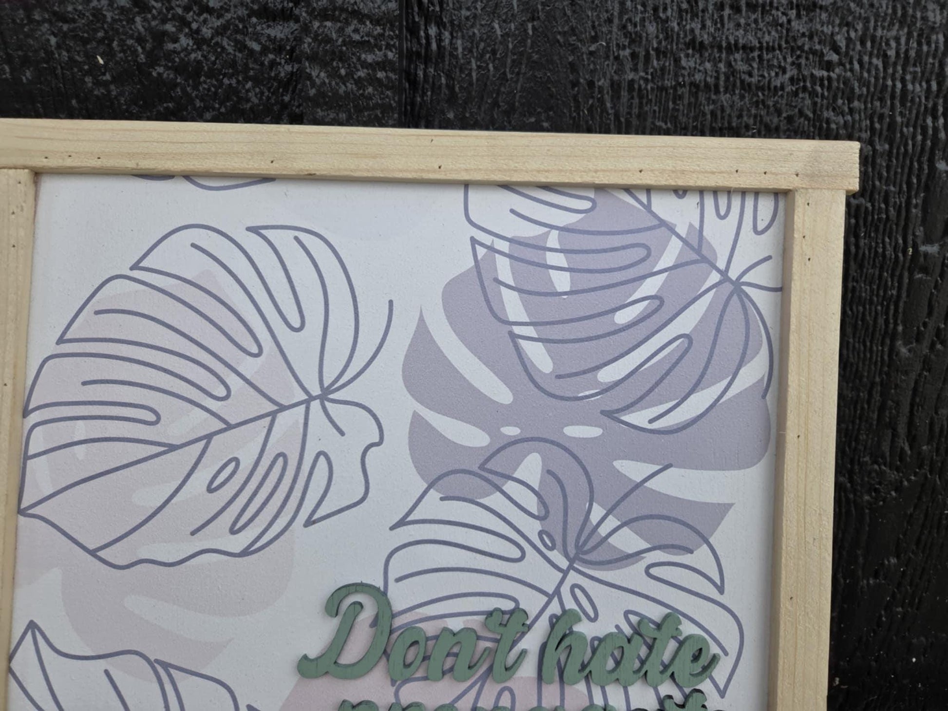 Don't hate propagate flowers palm tree leaves leaf grow plants garden gardening 3D printed tropical rainforest