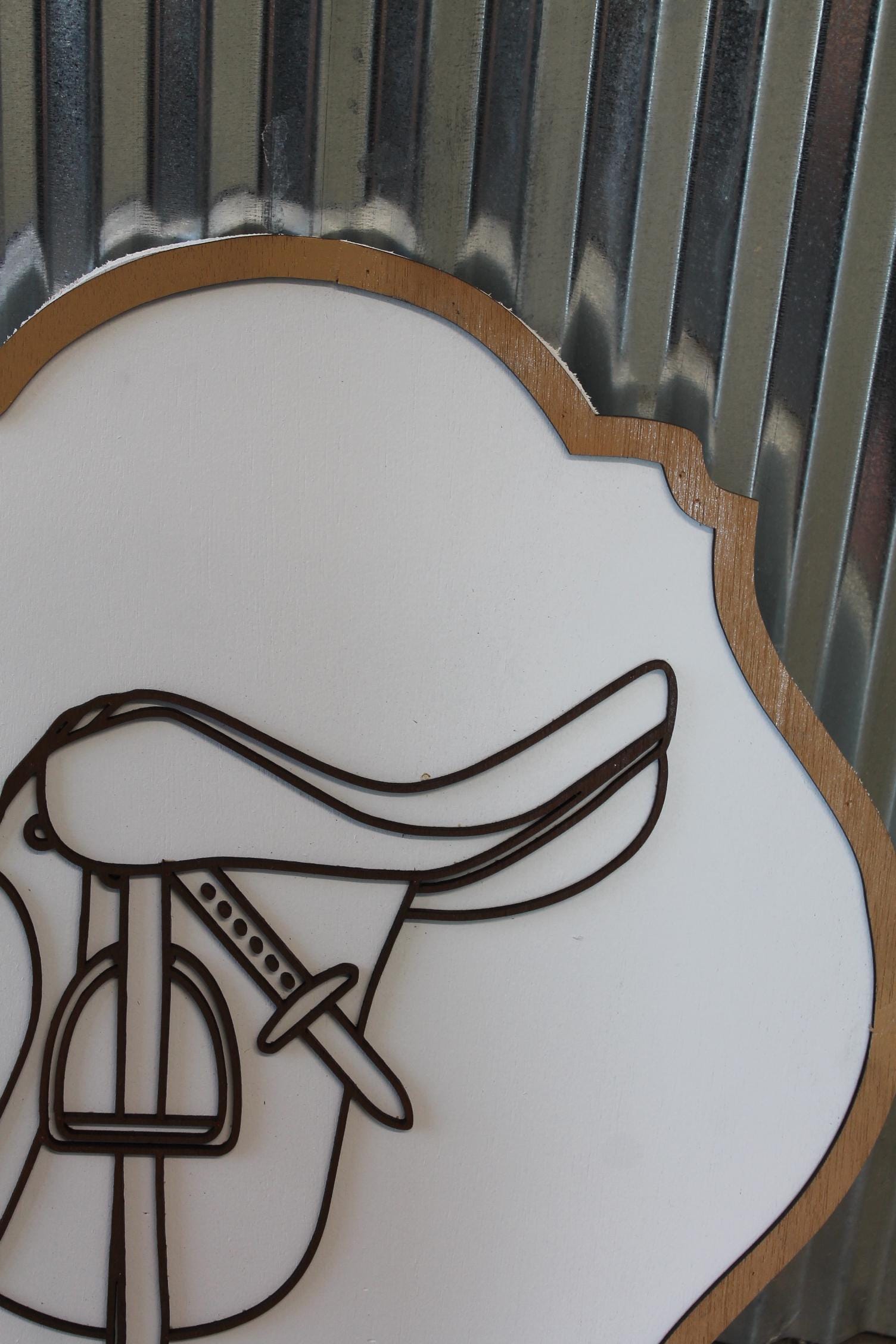 Saddle Sign Decor Horse Lover Equestrian Stable Farm Tack Room Farmhouse Handmade Pony Ranch Western Rancher Gift