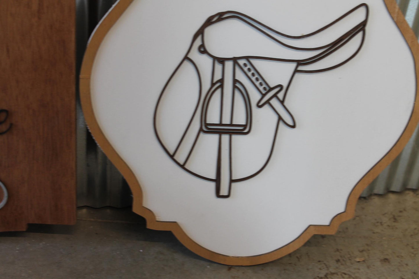 Saddle Sign Decor Horse Lover Equestrian Stable Farm Tack Room Farmhouse Handmade Pony Ranch Western Rancher Gift