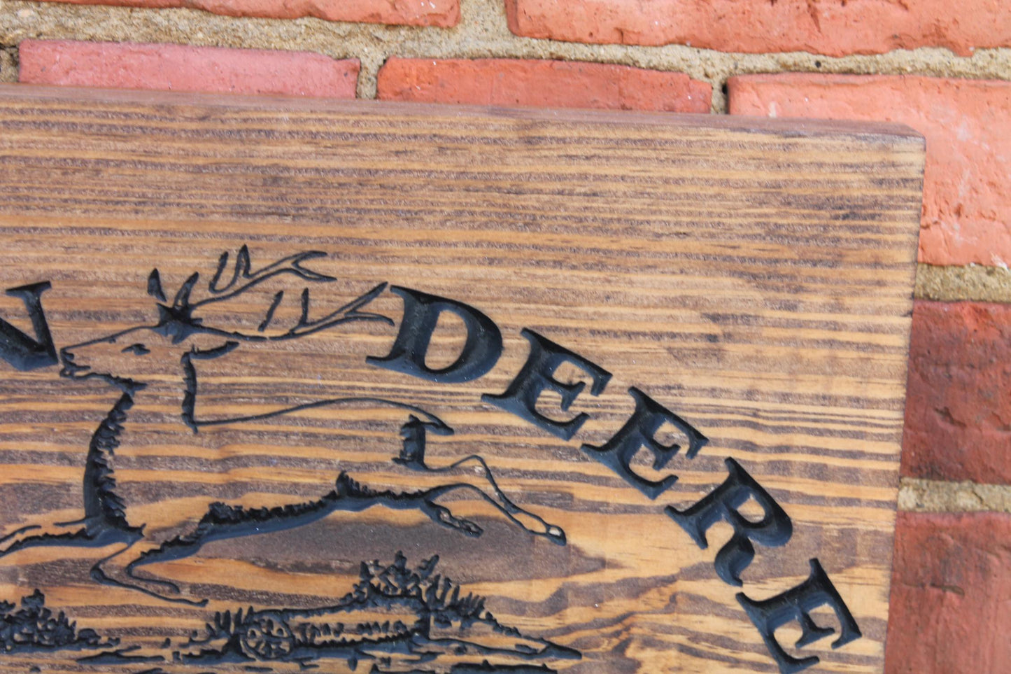 John Deere Tractor Engraved Sign Farmer Farm Ranch Mower Moline Illinois Country Pride Deer Mechanic Workshop Barn Man Cave Garage Farmhouse