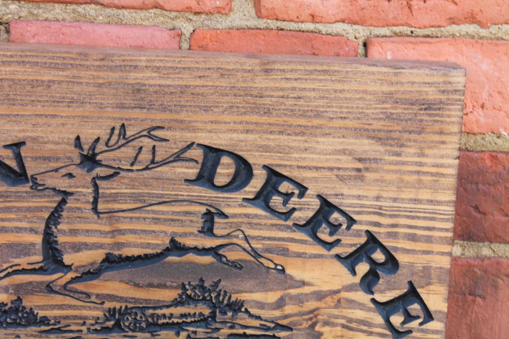 John Deere Tractor Engraved Sign Farmer Farm Ranch Mower Moline Illinois Country Pride Deer Mechanic Workshop Barn Man Cave Garage Farmhouse