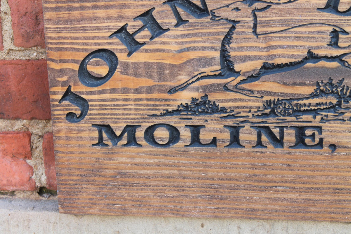 John Deere Tractor Engraved Sign Farmer Farm Ranch Mower Moline Illinois Country Pride Deer Mechanic Workshop Barn Man Cave Garage Farmhouse