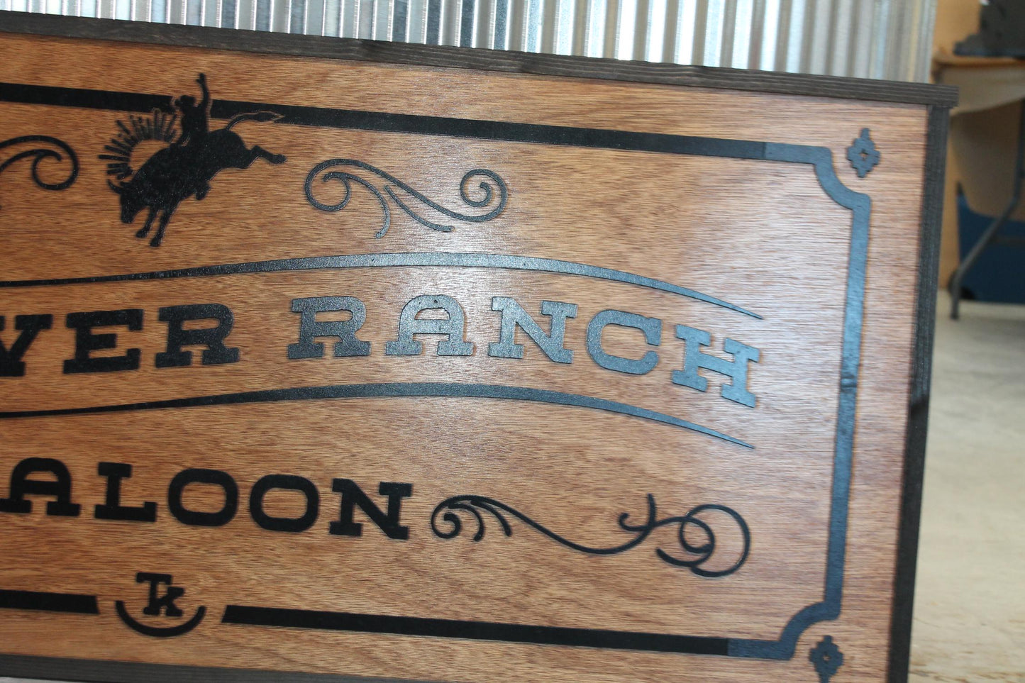 Custom Business Sign Rectangle 3D Large Custom Saloon Bar Ranch Cowboy Horse Outdoor Farmhouse Farm Barn Location c