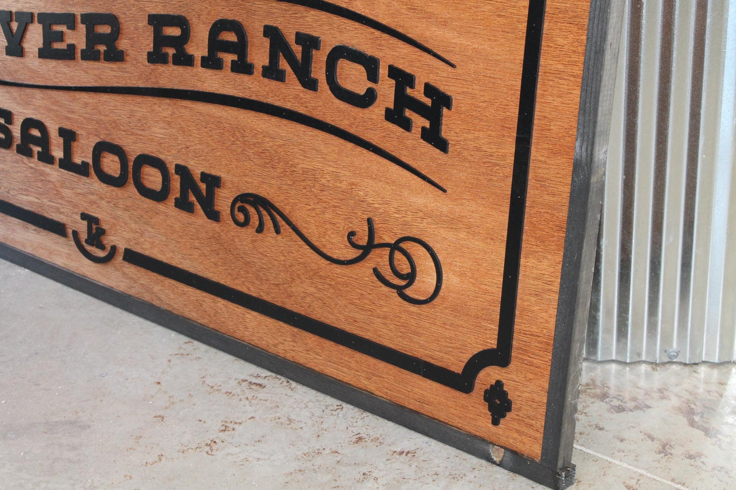 Custom Business Sign Rectangle 3D Large Custom Saloon Bar Ranch Cowboy Horse Outdoor Farmhouse Farm Barn Location c