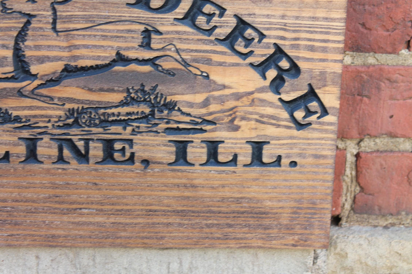 John Deere Tractor Engraved Sign Farmer Farm Ranch Mower Moline Illinois Country Pride Deer Mechanic Workshop Barn Man Cave Garage Farmhouse