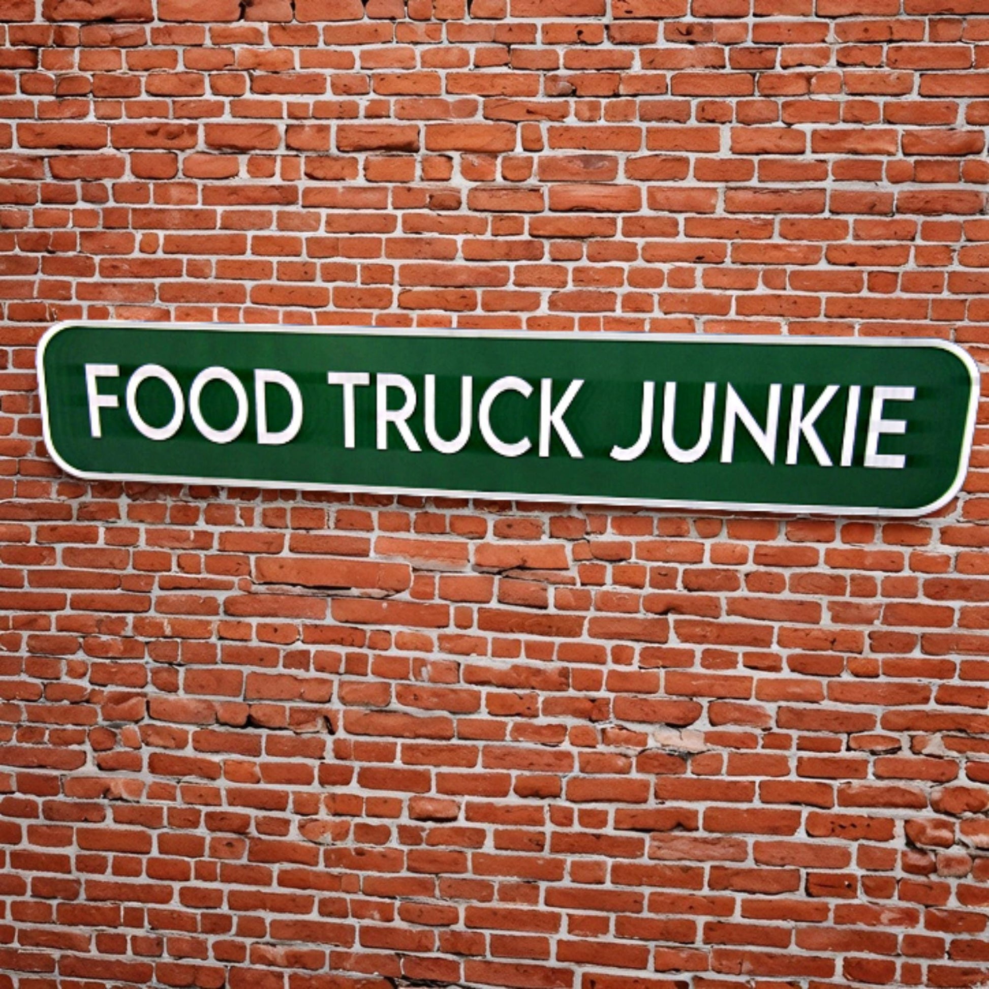 Custom Wood Handmade Sign Food Truck Signage Commerical Food Handmade Green Personalized Grill Outdoor Eating Festival On The Go 3D Large