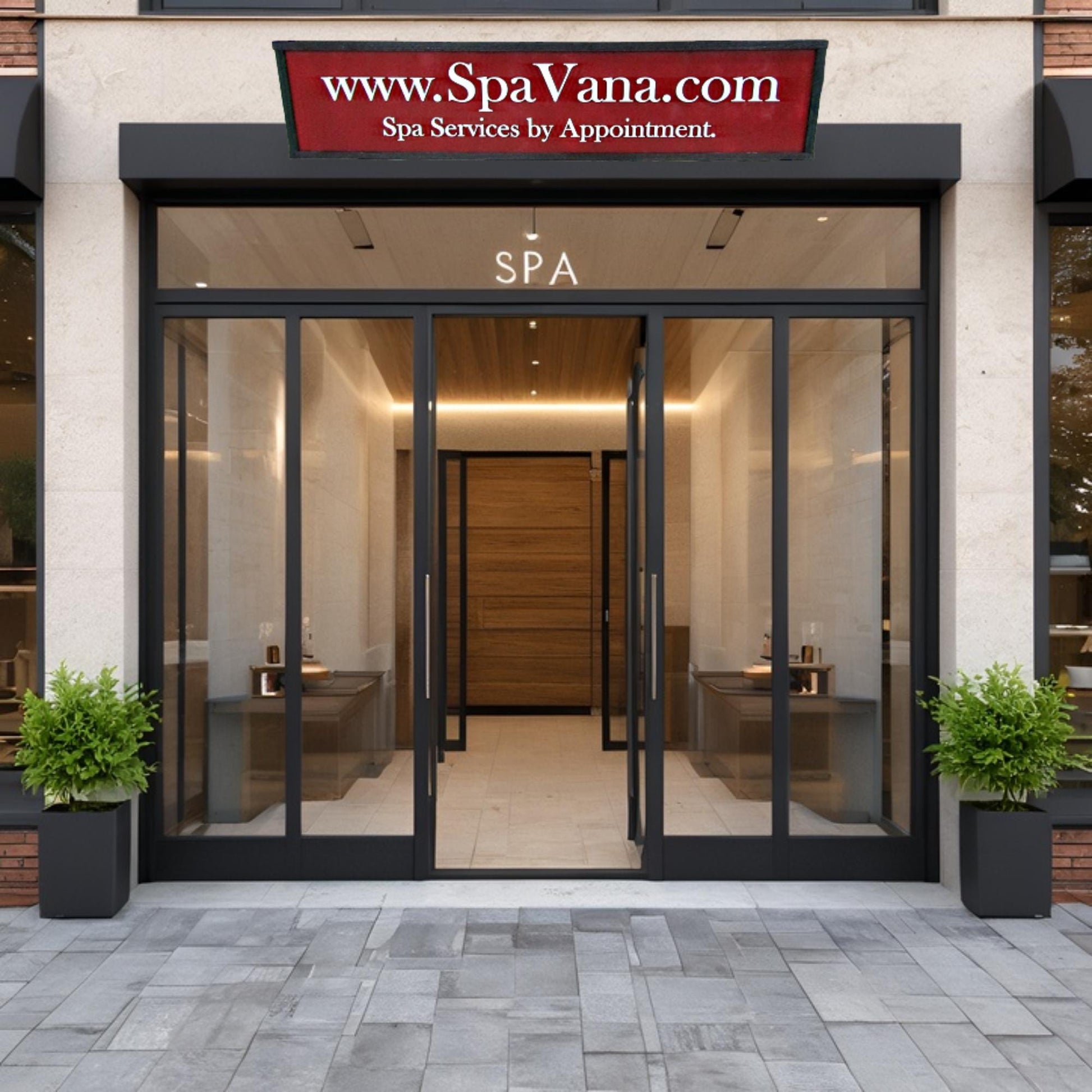Oversized Custom Sign Spa Beauty Salon Your Logo Image Emblem Name Here Personalized Painted Red 3D Raised Text Indoor Outdoor Store Front