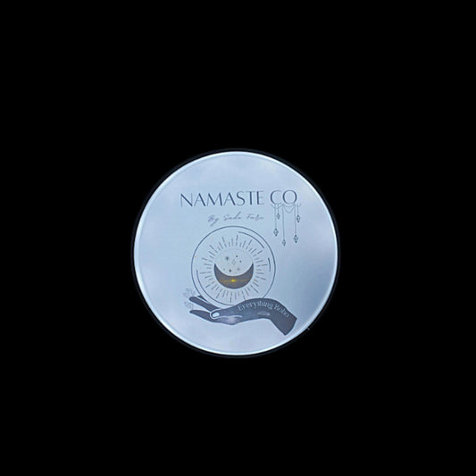 Custom Outdoor Namaste Crystals Boho Round Led Light Sign Wall or Ceiling Mounted Circle Light Sign Store Front Commerical Signage Logo