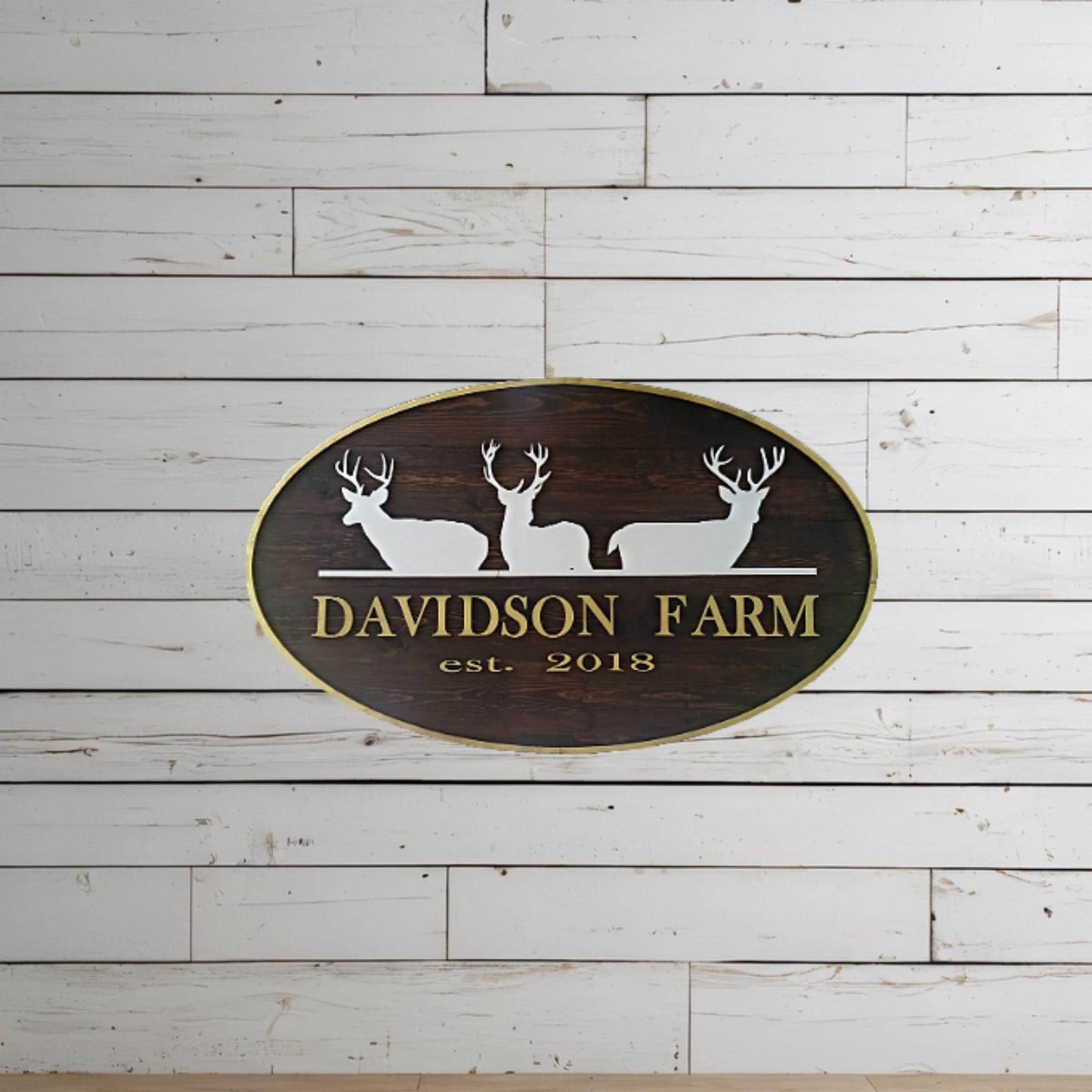 custom farm sign wood ranch signage great for hanging large or small indoor or outdoor with deer or stags