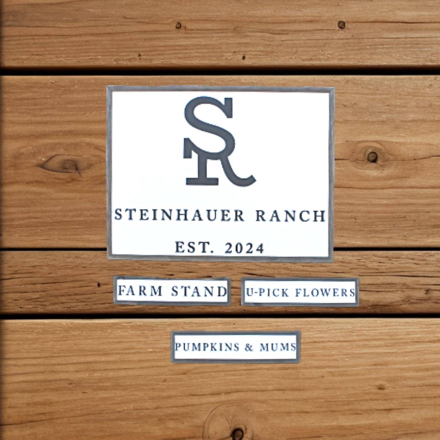 Custom Business Sign Rectangle 3D Large Custom Farm Ranch Branded Your LOGO Company Indoor Outdoor Small Business Logo Laser Cut Wood Sign