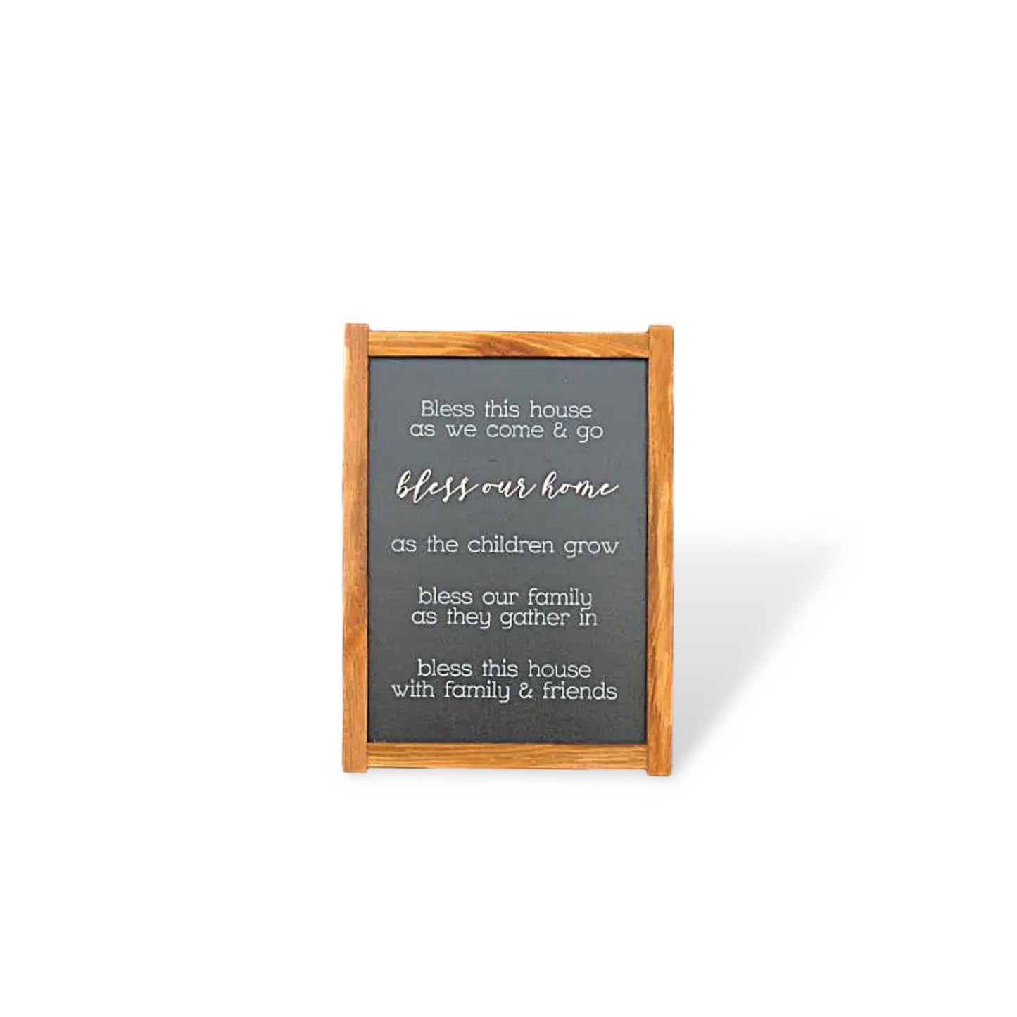 This House Friends Love Raised layered sign with printing Blessed Happy Home Decor Family Love Handmade Home Decor Rustic Giftable