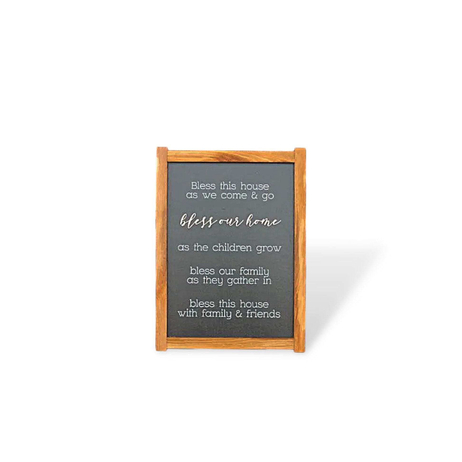 This House Friends Love Raised layered sign with printing Blessed Happy Home Decor Family Love Handmade Home Decor Rustic Giftable
