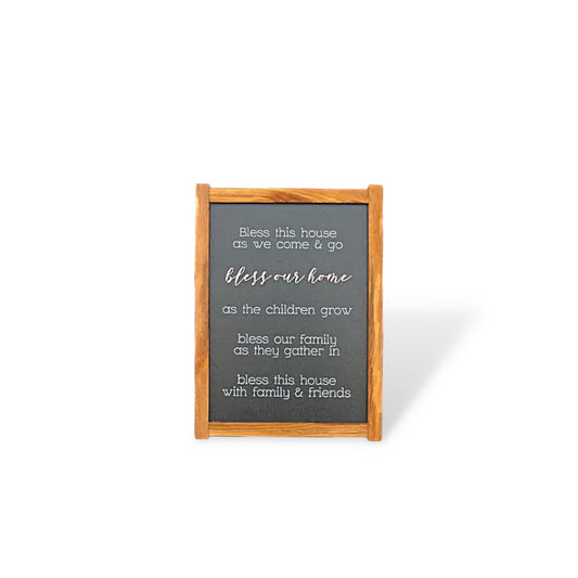 This House Friends Love Raised layered sign with printing Blessed Happy Home Decor Family Love Handmade Home Decor Rustic Giftable