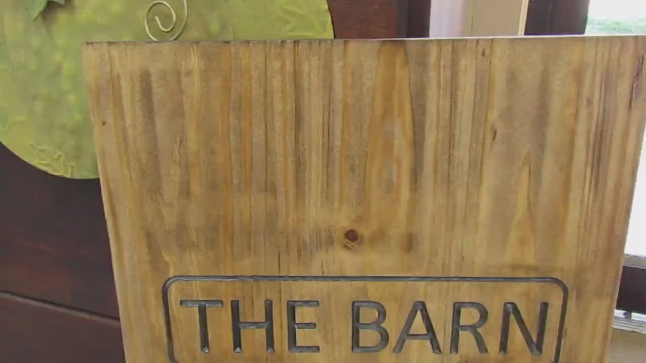 Custom Engraved Homestead Sign: Personalized Barn Windmill Decor