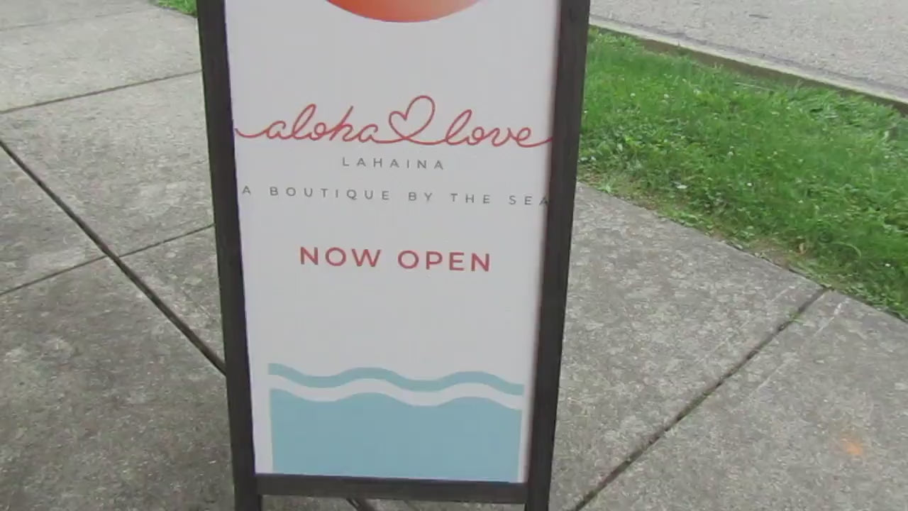 Custom Printed Wood A-Frame Sidewalk Sign: Boutique Advertising