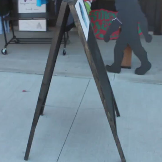 Sidewalk Sign Chalkboard A Frame Folding Sign Affordable Business Sign Your Logo Free Standing Commercial Hinge Outdoor Advertising