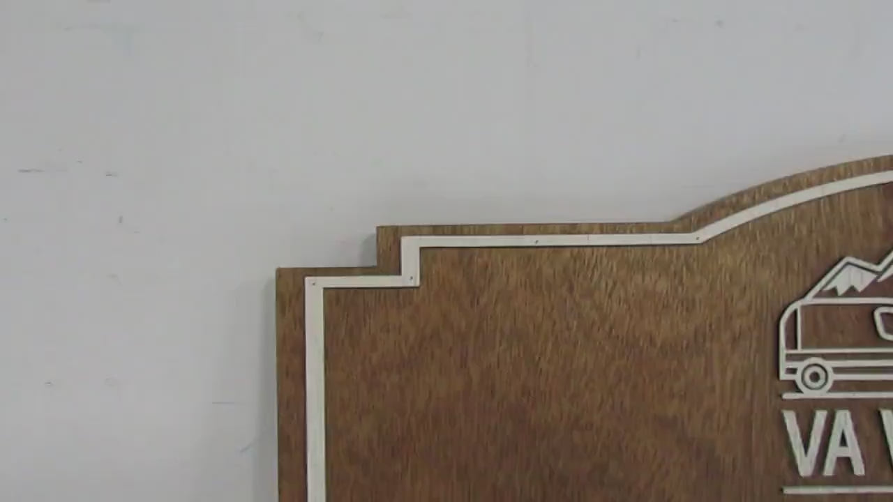 Custom Handmade Wood Business Sign: Raised Text, Commercial Signage
