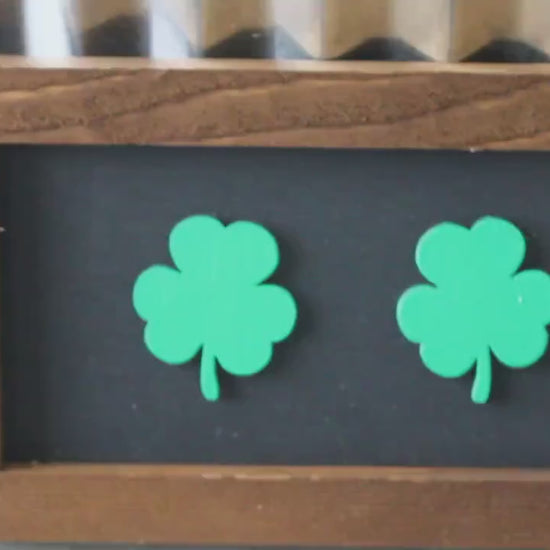 Handmade Clover Wood Sign: St Patrick's Day Decor