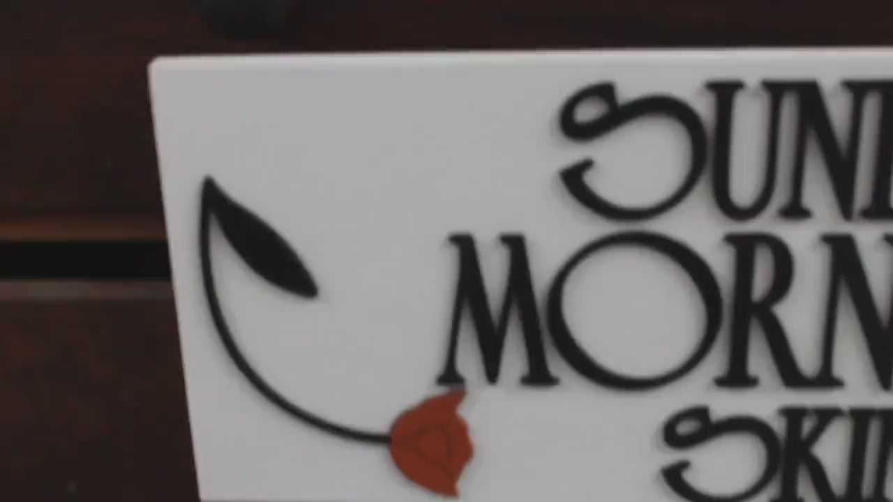 Custom Wooden Handmade Sign Skin Care Floral Poppy Unframed Commerical Signage 3D Raised Letters Company Name Personalized Customizable