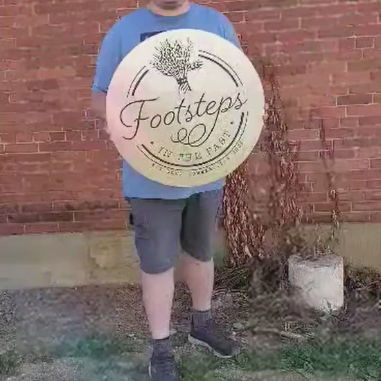 Personalized Aluminum  Sign with your Custom business Logo on Aluminum Great for outdoors not steel will not rust