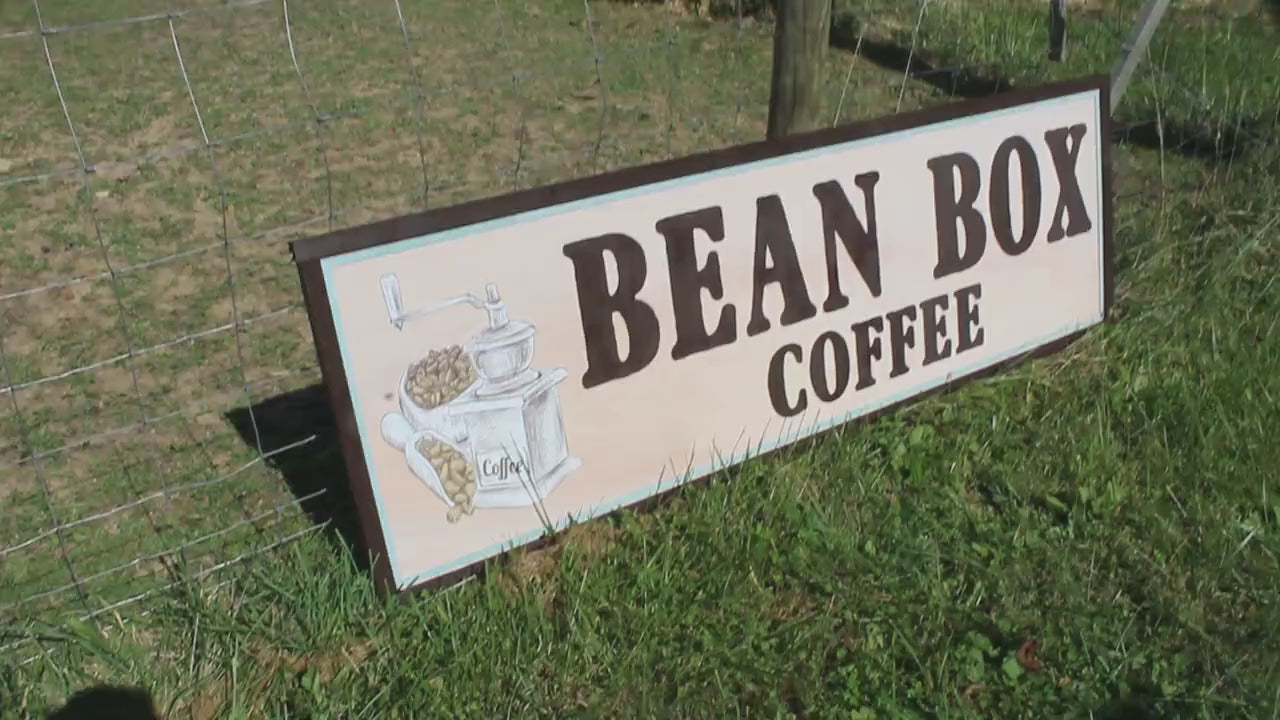 Handmade Coffee Shop Sign: Large 3D UV Printed Logo