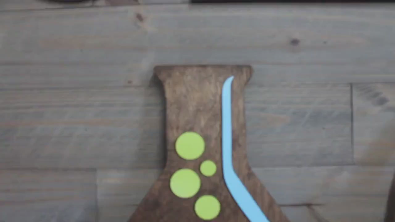 Custom Beaker Science Teacher Chemistry Experiment Personalize Sign Contoured Door Hanger Classroom 3D Made to Order Wooden Handmade