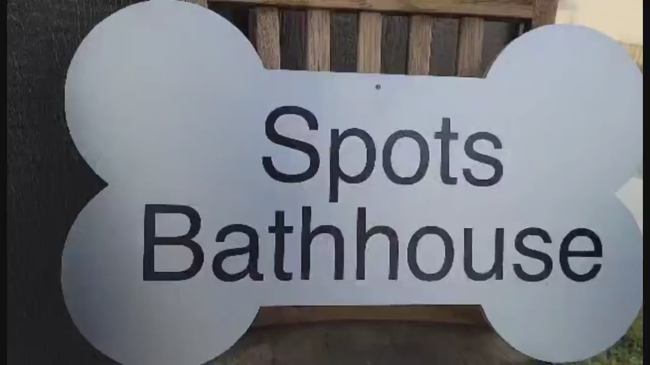 Custom Dog Bone Sign: Weatherproof Printed PVC, Personalized Pet Decor