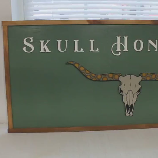 Western Business Logo Sign – Custom UV Printed & Raised Text Wood Sign – Rustic Ranch‑Style Shop Sign – Cowboy Branding Wall Decor