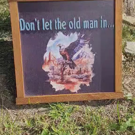 Eagle Wood Sign: 3D Country Western Decor