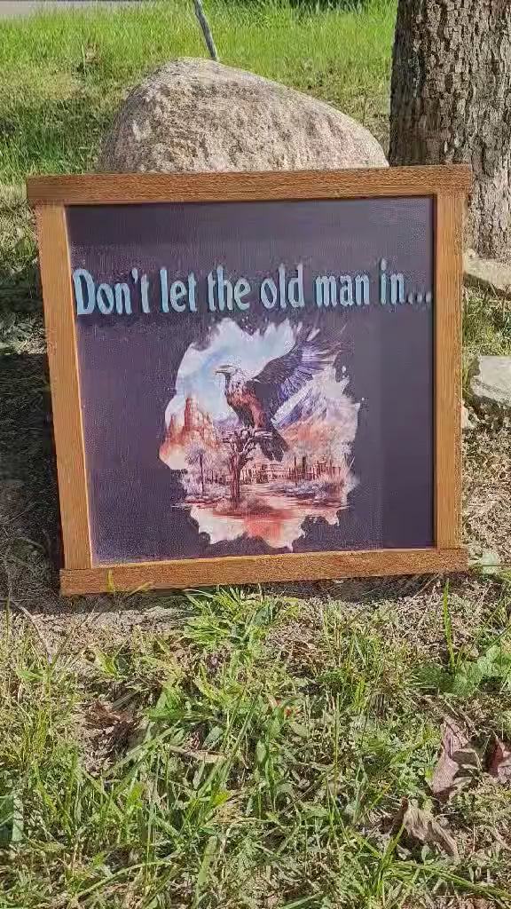 Eagle Wood Sign: 3D Country Western Decor