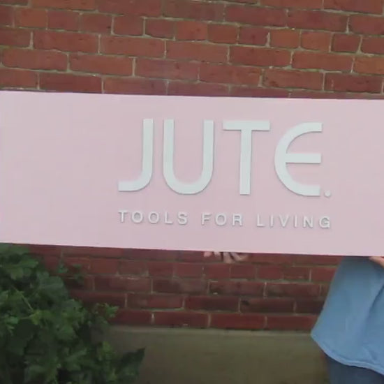Custom Business Logo Sign: Pink Rectangle Wooden Office Signage