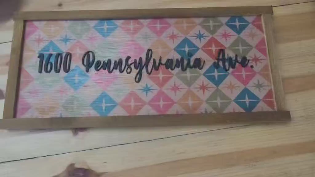 Custom Address Sign: 3D Raised Text, Family Name Established Sign