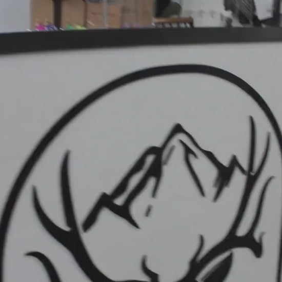 Custom Outdoor Farm Sign Deer Processing Commercial Buck Rack Business Sign Rectangle Large Small Business Logo Laser Cut Wood Sign