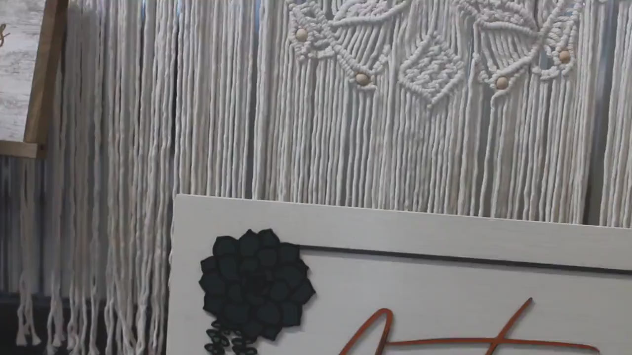 Custom Baby Name Wedding Last name Succulent Color Raised 3D Elevated Letters Sign  Image Raised Letters 3D  Handmade Wooden Signage Wood