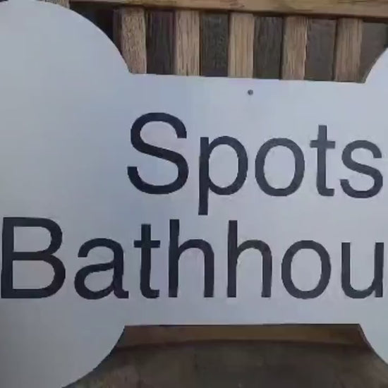 Custom Printed Sign Dog Bone Contour Weatherproof Sign pvc plastic smooth Personalized Ready for your Great for hanging or wall mounted