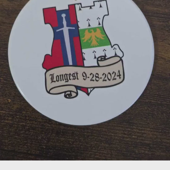 Ceramic Crest Ornament Keepsake Image Wedding Anniversary Printed Christmas Gift Personalized Birthday Memory Round cute Holiday Custom