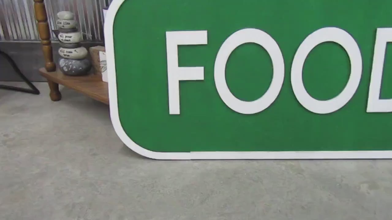 Food Truck Junkie Sign • 3D Raised Wood Wall Art • Rustic Kitchen Decor • Foodie Gift Idea • Custom Wooden Sign for Food Truck Lovers