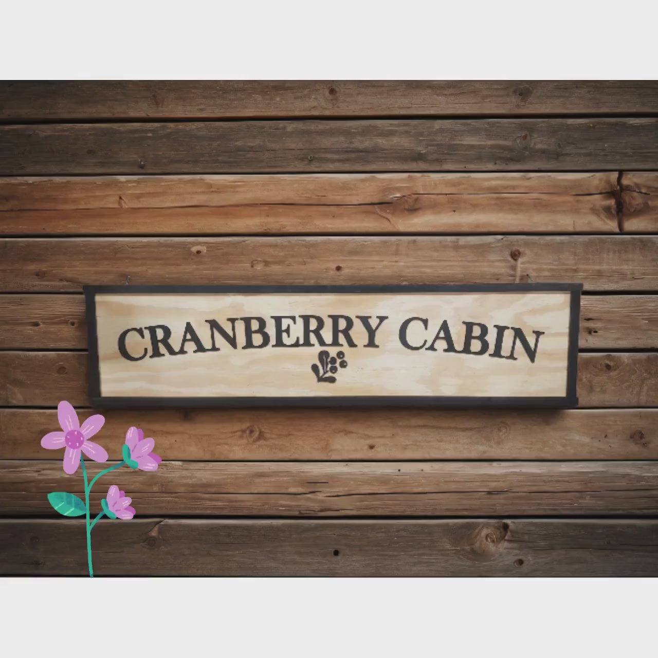 Custom Cabin Sign – Personalized Rustic Lodge Decor – Wood Cabin Name Sign for Wall or Porch