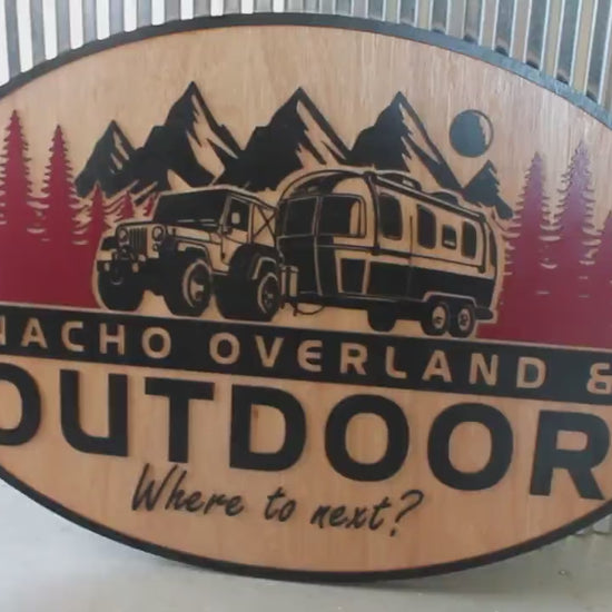 Custom SUV Camper Wood Sign: Outdoor Travel Decor