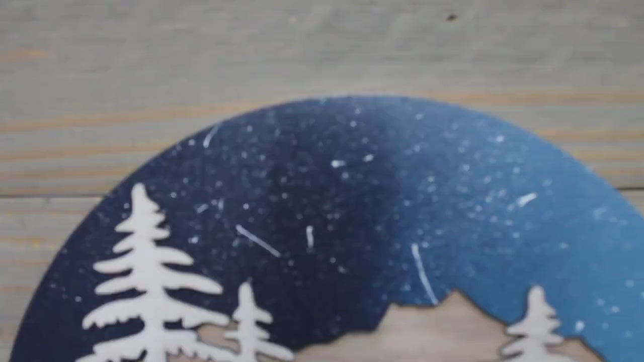 Personalized Family Name 3D Handmade Woodsy Cabin Custom Your name Camping Rustic Night Wooden Sign Cut out