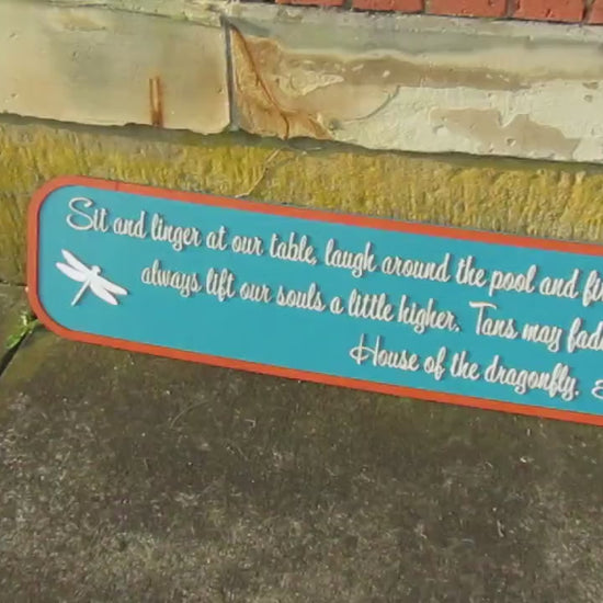 Custom "Come Sit at Our Table" Wooden Home Sign - 3D Letters