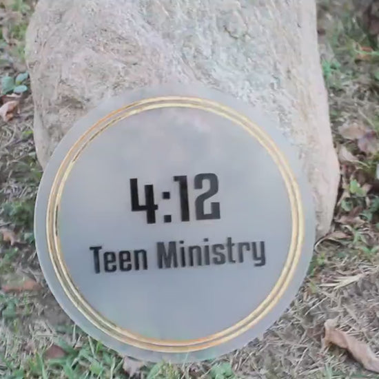 Custom Logo Acrylic Round Sign Commercial Signage Small Business Printed Circle Personalized Customized Your Graphic Your Text