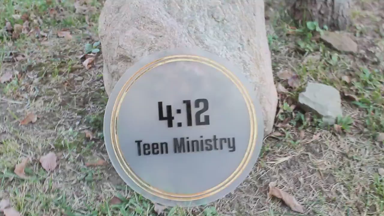 Custom Logo Acrylic Round Sign Commercial Signage Small Business Printed Circle Personalized Customized Your Graphic Your Text