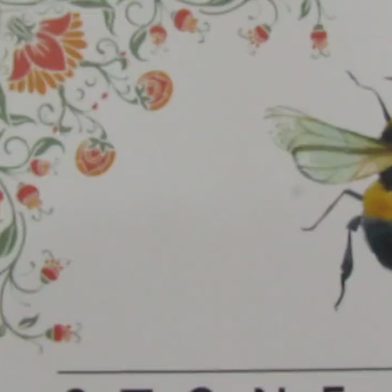 Custom Logo Wood Sign: Bee Garden Small Business Hanging Sign
