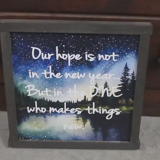 Christian Wall Art: New Year's Faith, Forest Landscape Print