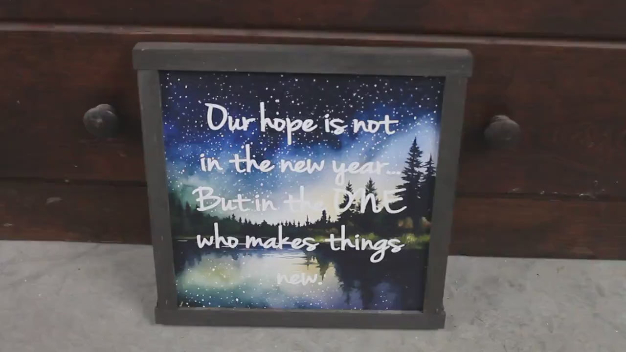 Christian Wall Art: New Year's Faith, Forest Landscape Print