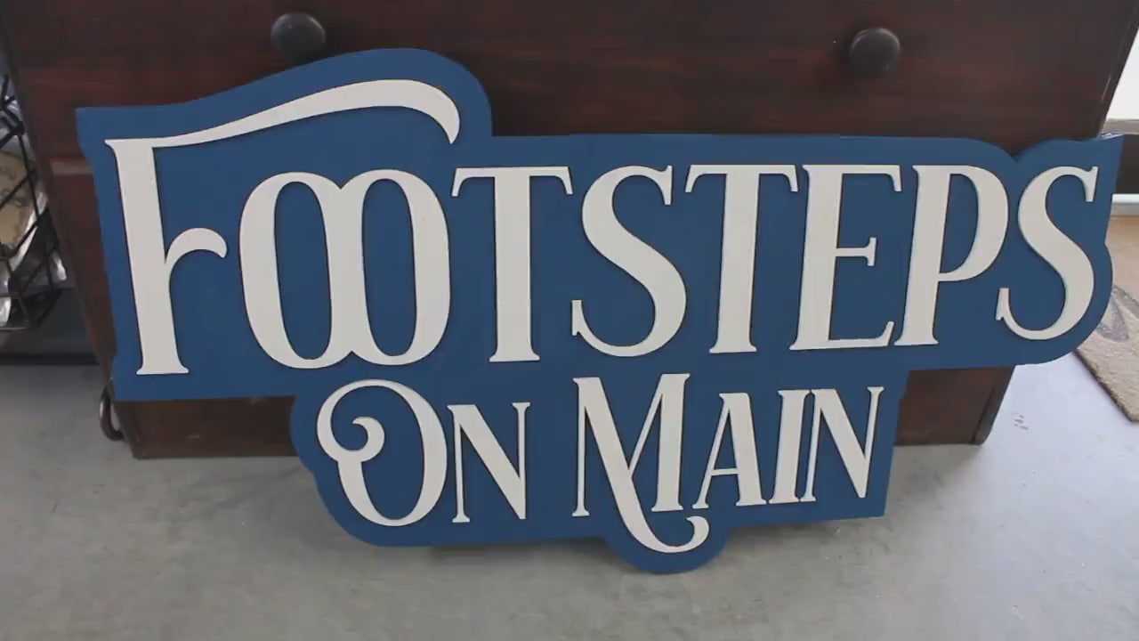 Custom Layered Sign Cutout Wooden Name Sign Business Sign Phrase Sign Personalized 3D Raised Text Your Custom Sign Handmade