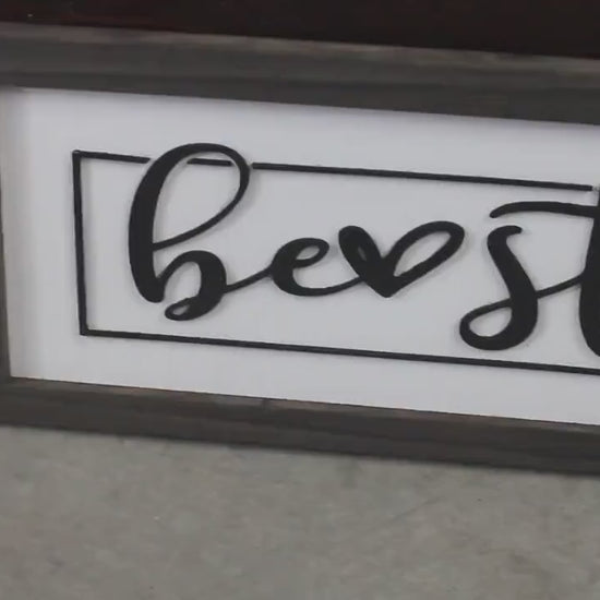 Be Still and Know Faith Christian Cross Jesus Biblical Home Decor Uplifting 3D Handmade Wall Art Inspirational Raised Wooden Sign