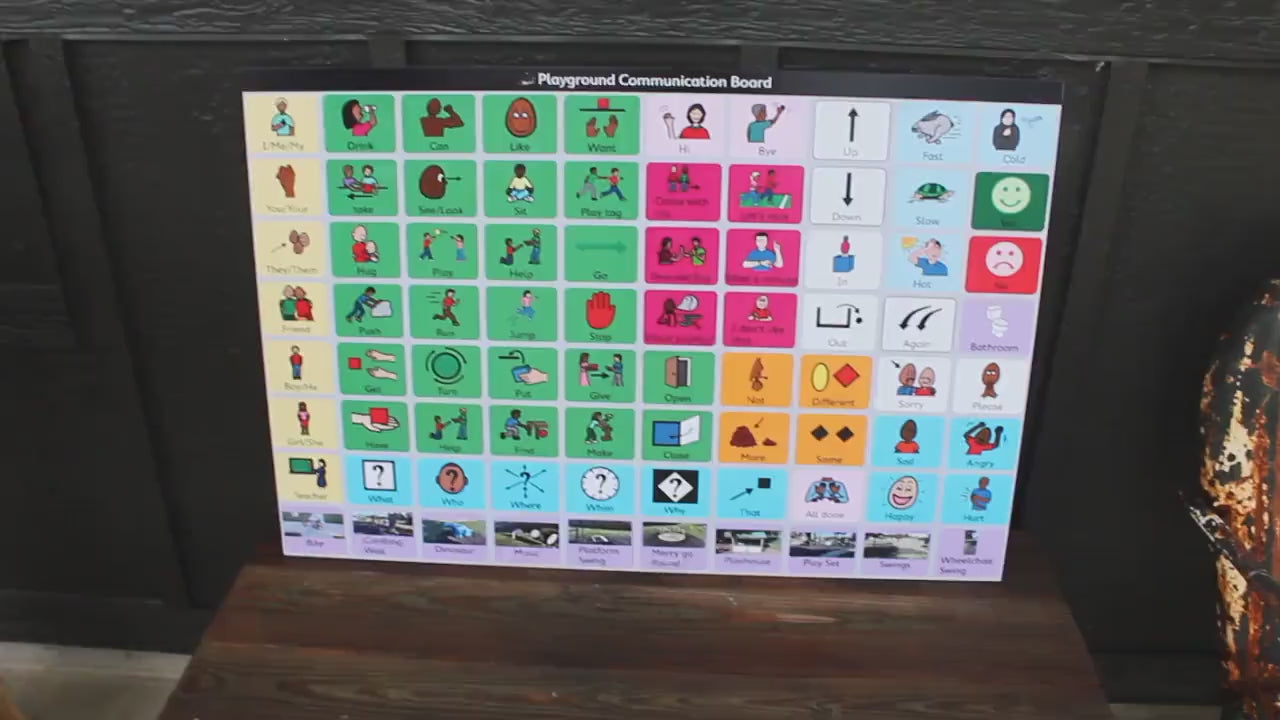 Custom Playground Communication Board: Weatherproof PVC Sign